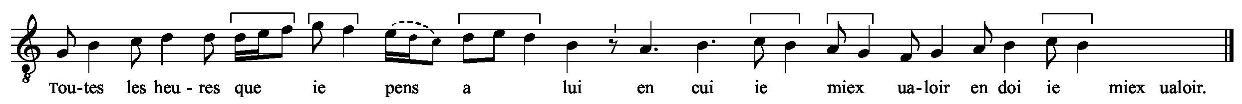 Refrain musical notation